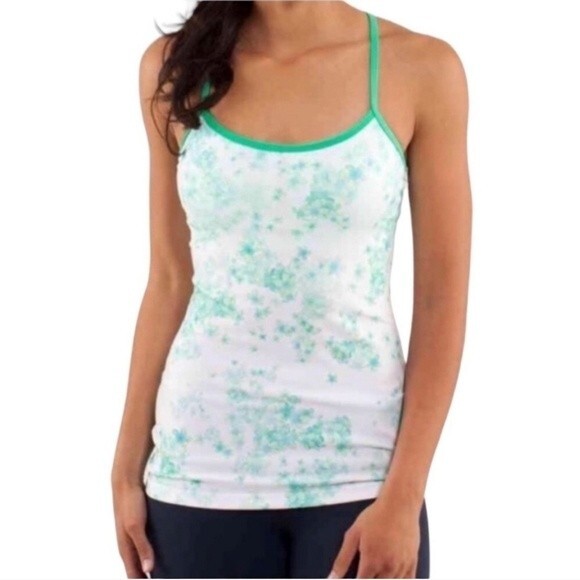 Lululemon Power Y floral tank size 4 - Picture 1 of 8